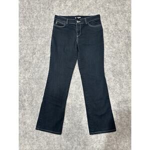 Guess Women's Bootcut Jeans Size 27 Black White Stitch Denim